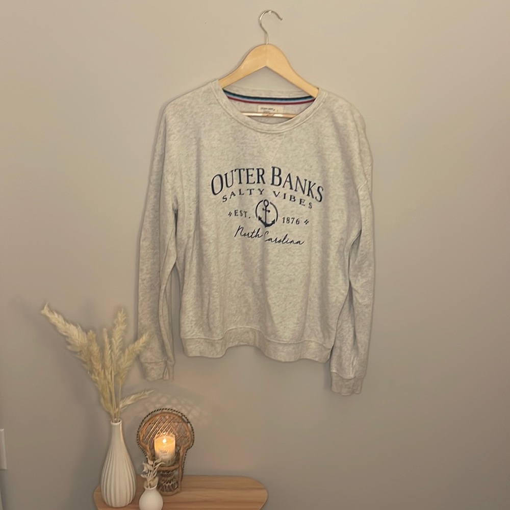 Outer Banks Oatmeal Crewneck Sweatshirt